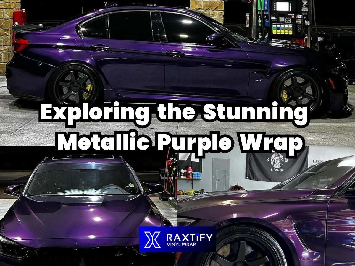 Satin Metallic Ghost Purple Vinyl Wrap