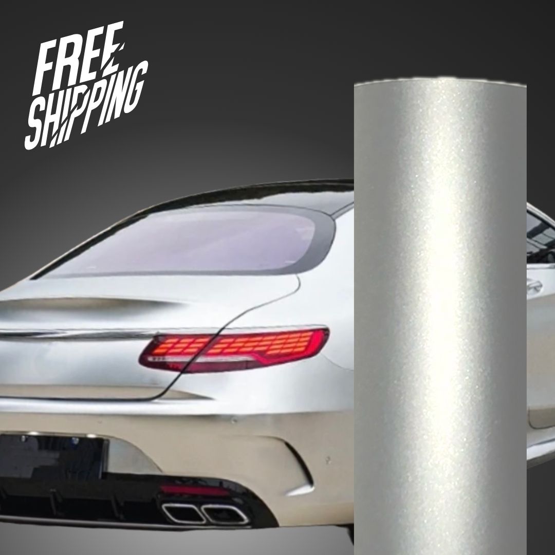 Unique Satin Chrome Silver Vinyl Stainless Steel Vinyl Wrap Film With Air  Channle 52x20m Roll From Orlrra, $225.32