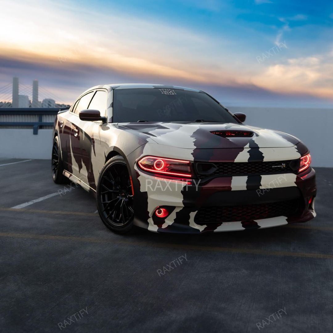 2021 Dodge Charger Scatpack Camouflage Vinyl Wrap