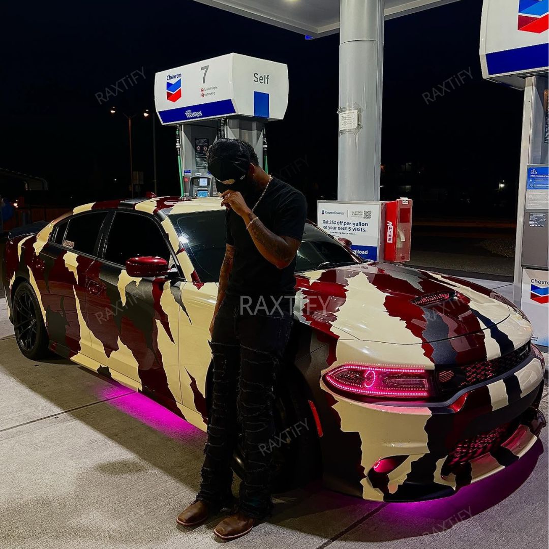 2021 Dodge Charger Scatpack Camouflage Vinyl Wrap