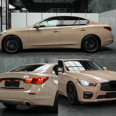 Gloss Concord Buff Vinyl Wrap Car