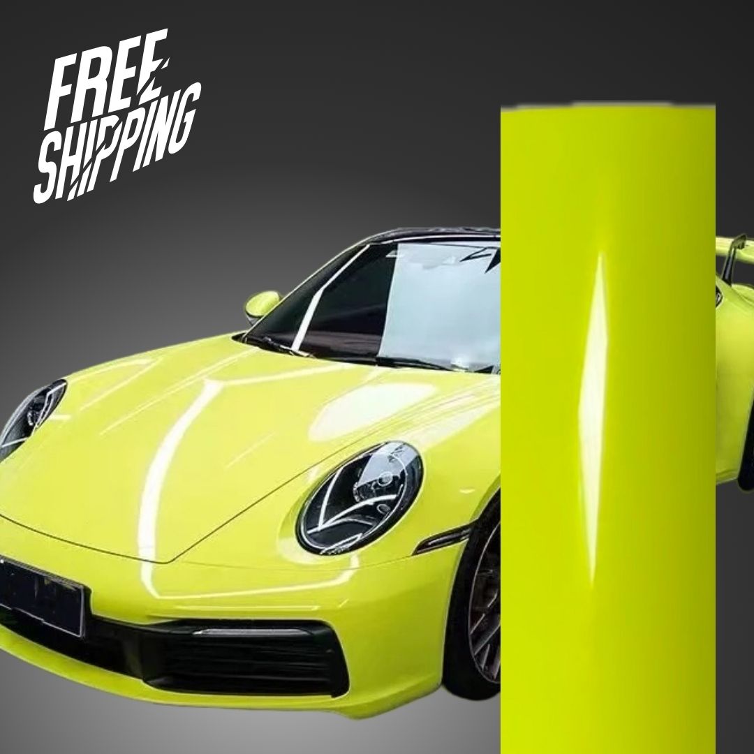 Super Gloss Lime Green Car Wrap – RAXTiFY
