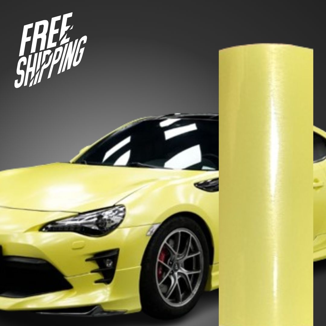 Mirror Chrome Yellow Vinyl Car Wrap for Vehicles – RAXTiFY