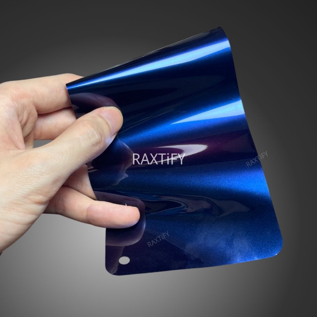 Sai Psychedelic Purple Blue Vinyl Wrap