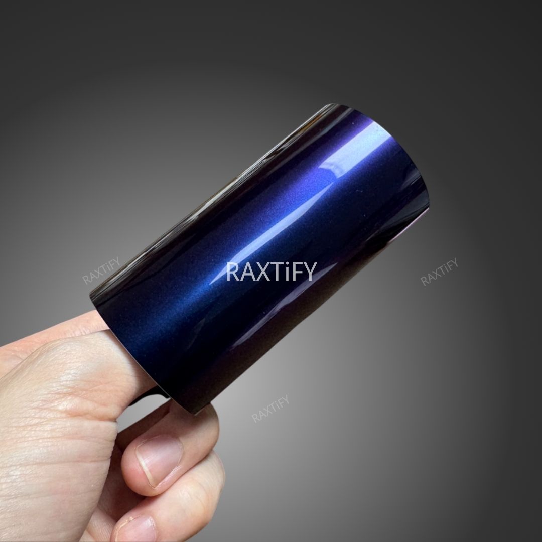 Sai Psychedelic Purple Blue Vinyl Wrap