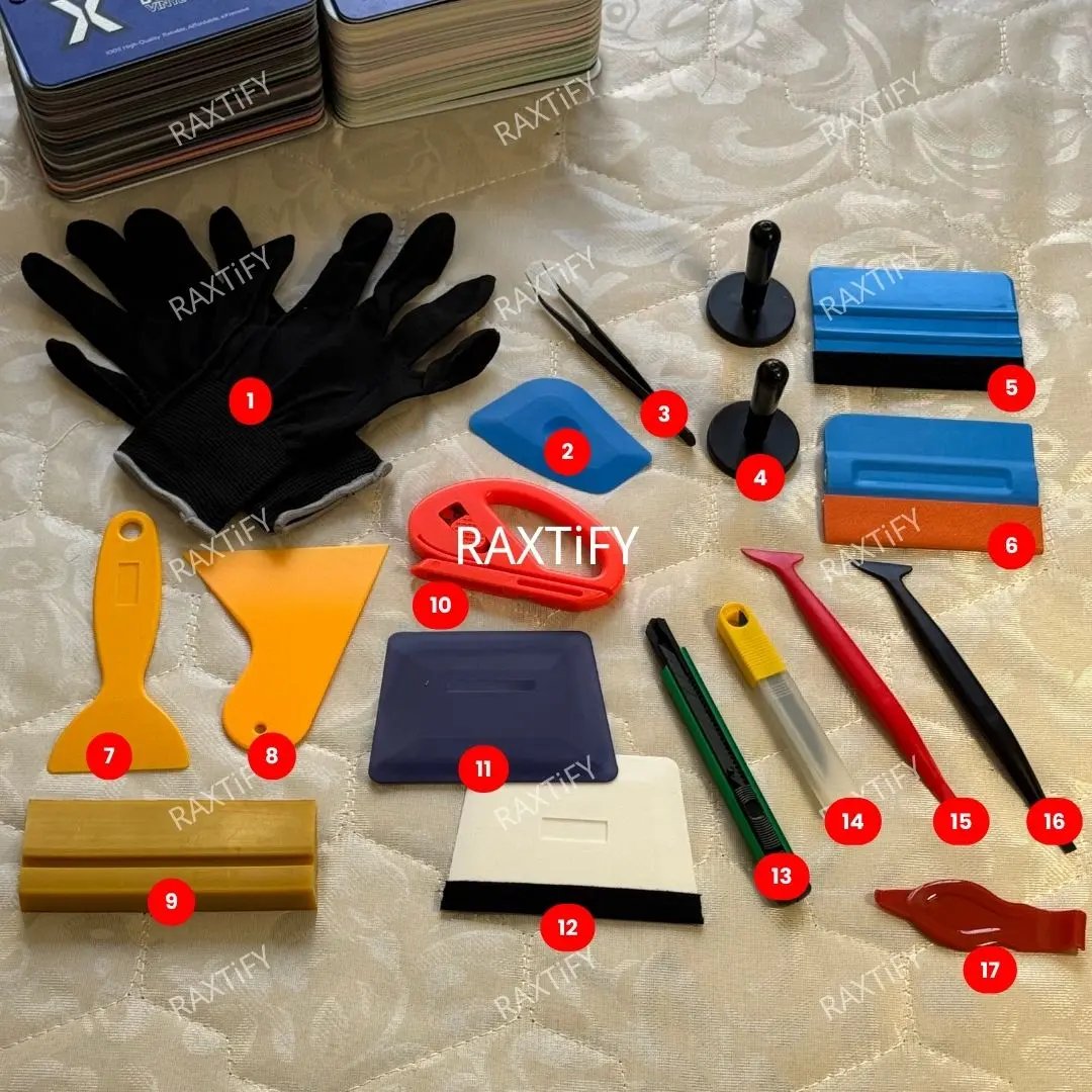 17-Piece Vinyl Wrap Tool Kit raxtify