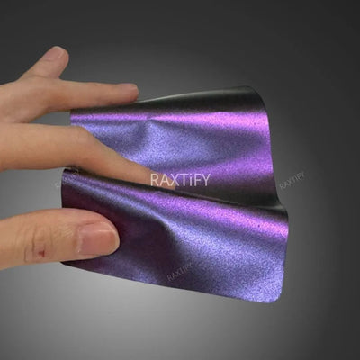 Color Shift Spectrum Satin Venom Purple Blue Vinyl Wrap raxtify
