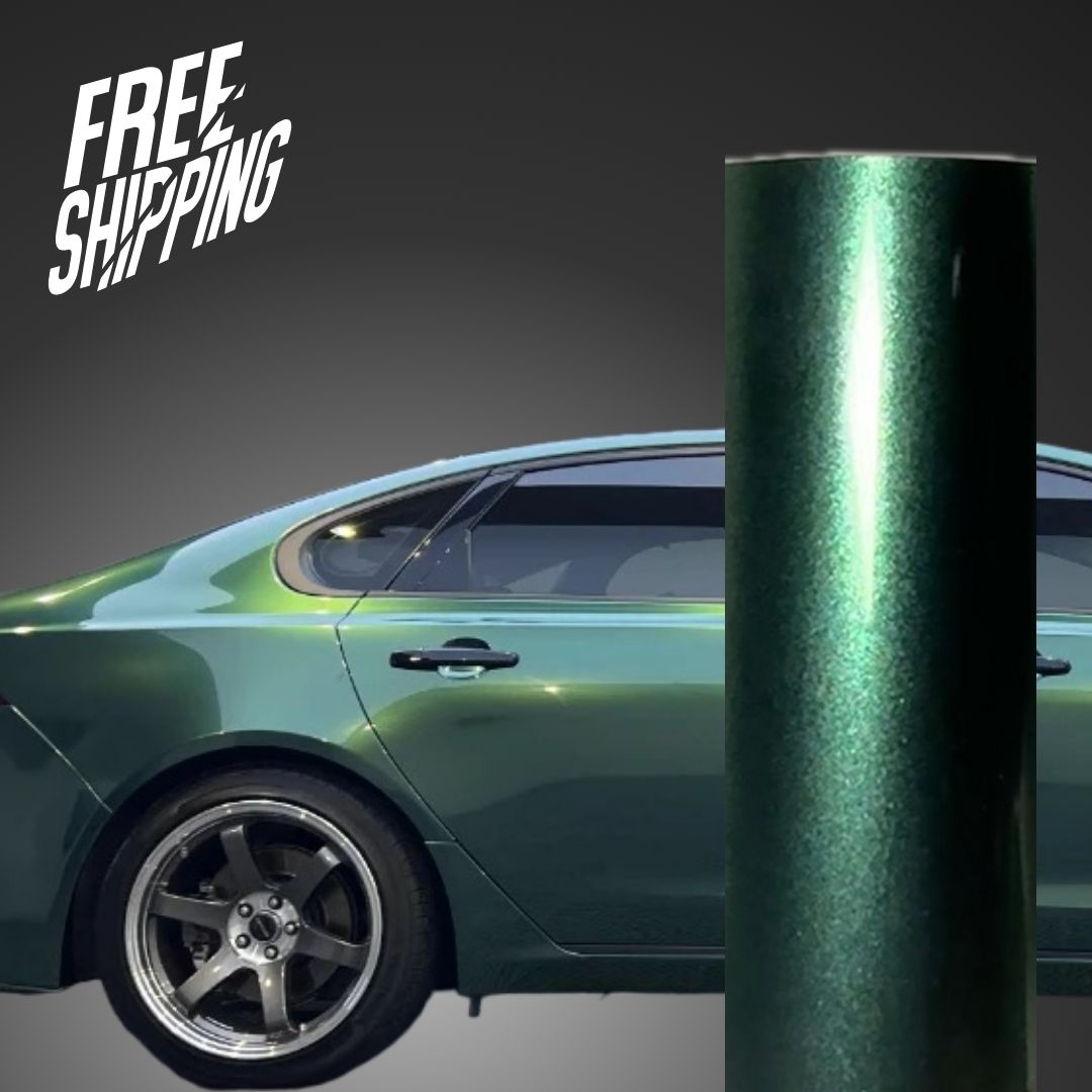 Gloss Metallic Racing Green Car Wrap – RAXTiFY