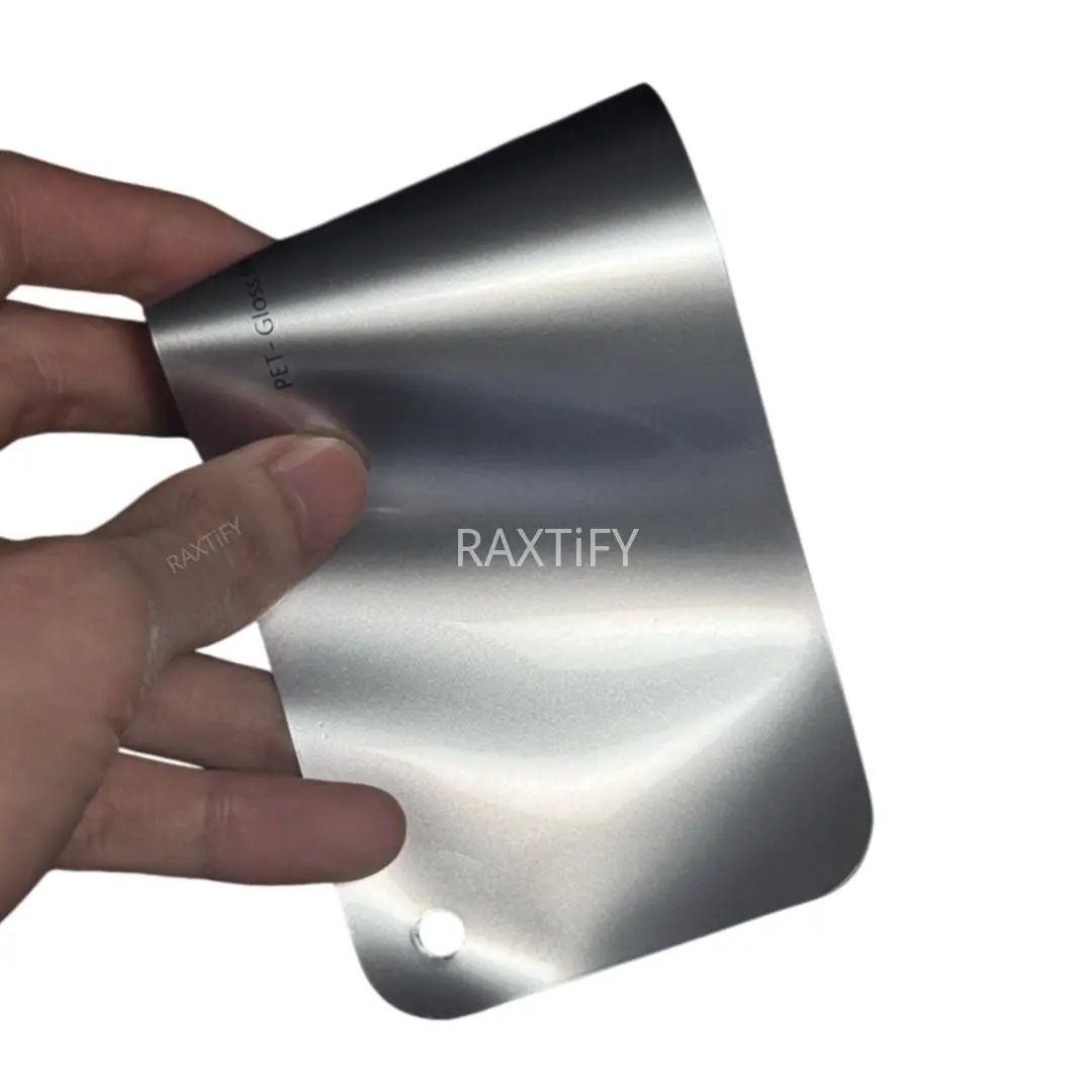 Gloss Metallic Liquid Chrome Silver Vinyl Wrap raxtify