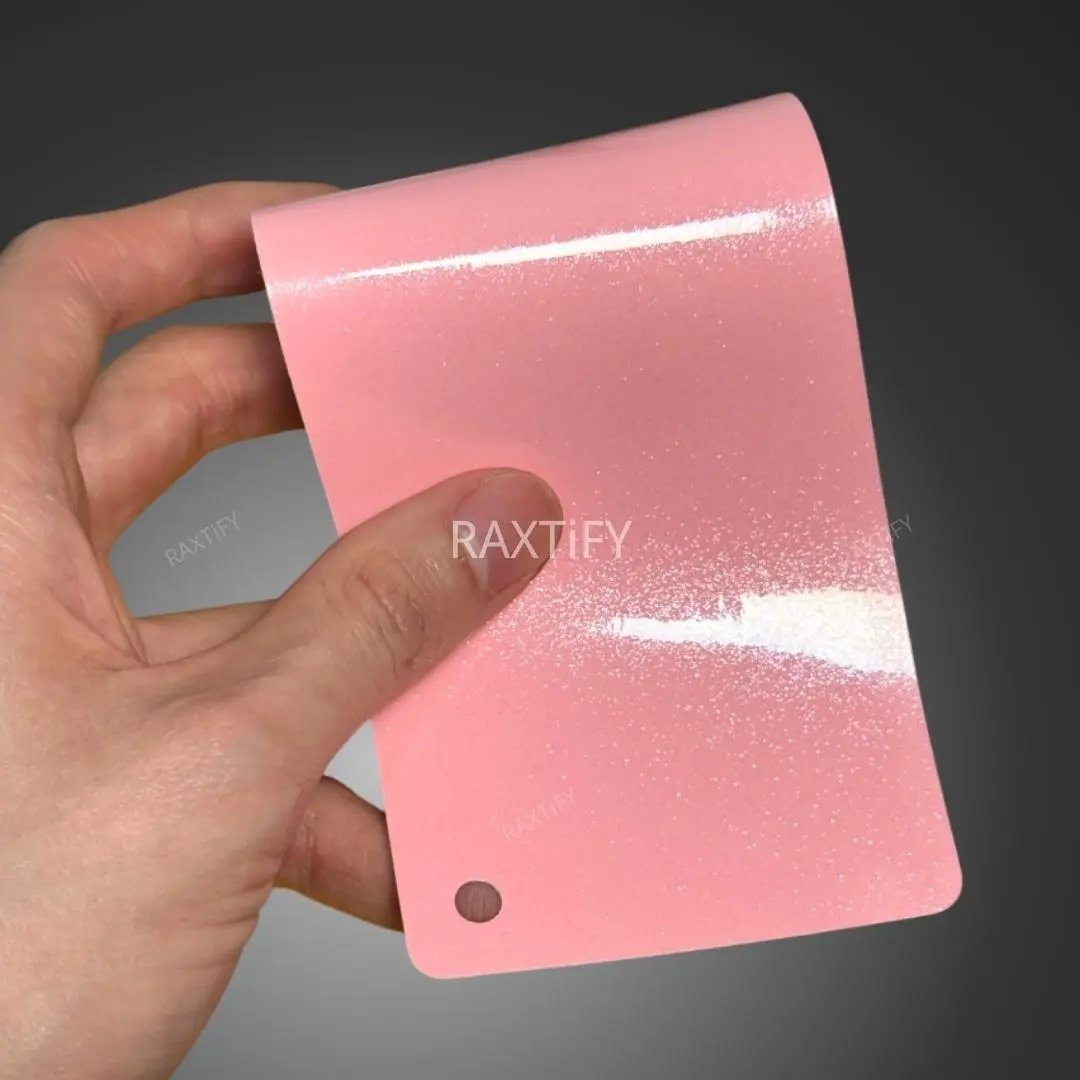 Gloss Diamond Pearl Peach Pink Vinyl Wrap raxtify