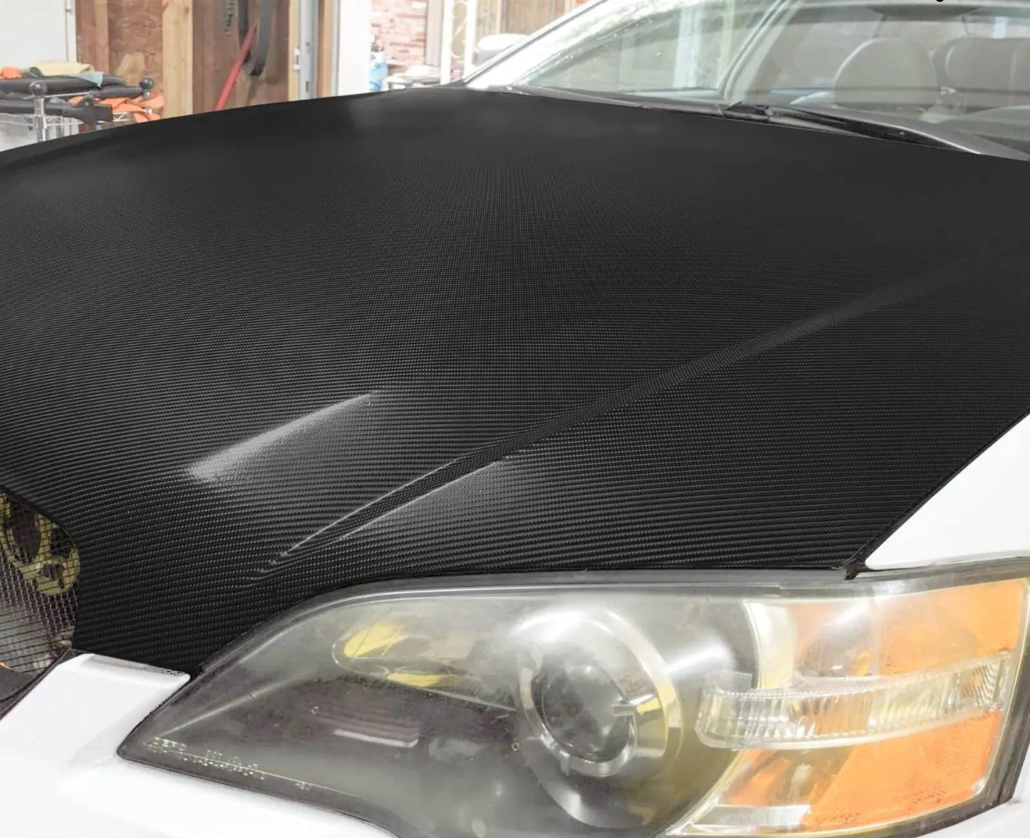 3D Matte Black Carbon Fiber Vinyl Wrap
