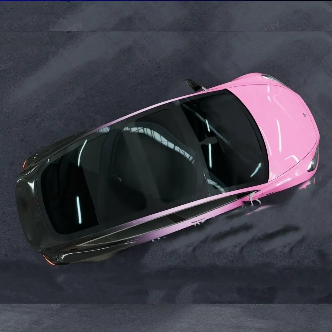 Black Pink Custom Gradient Vinyl Wrap raxtify