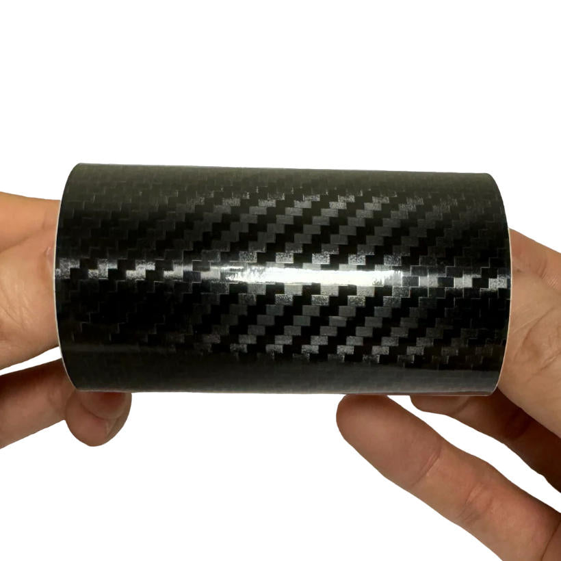 5D Carbon Fiber Black Vinyl Wrap sample