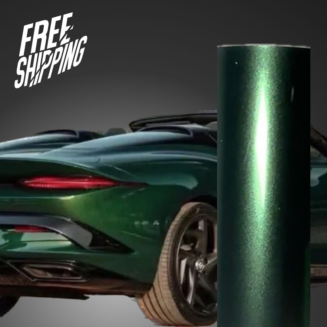 Emerald Green Matte Metallic Vinyl Car Wrap Film