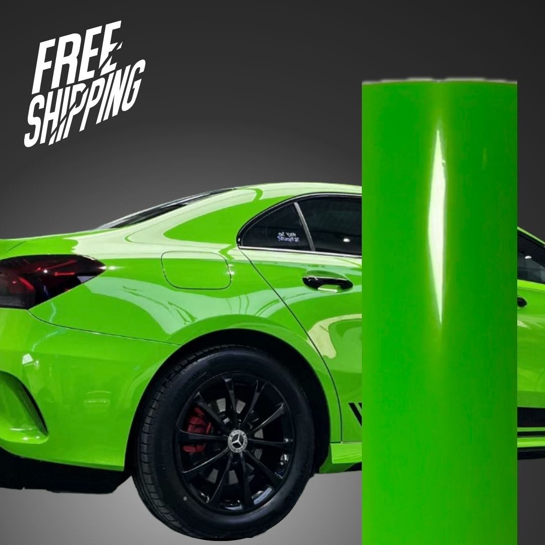Gloss Thyme Green Vinyl Wrap for Vehicles – RAXTiFY