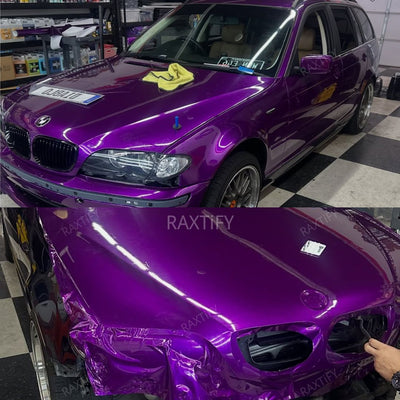 Gloss Metallic Imperial Purple Vinyl Wrap on BMW