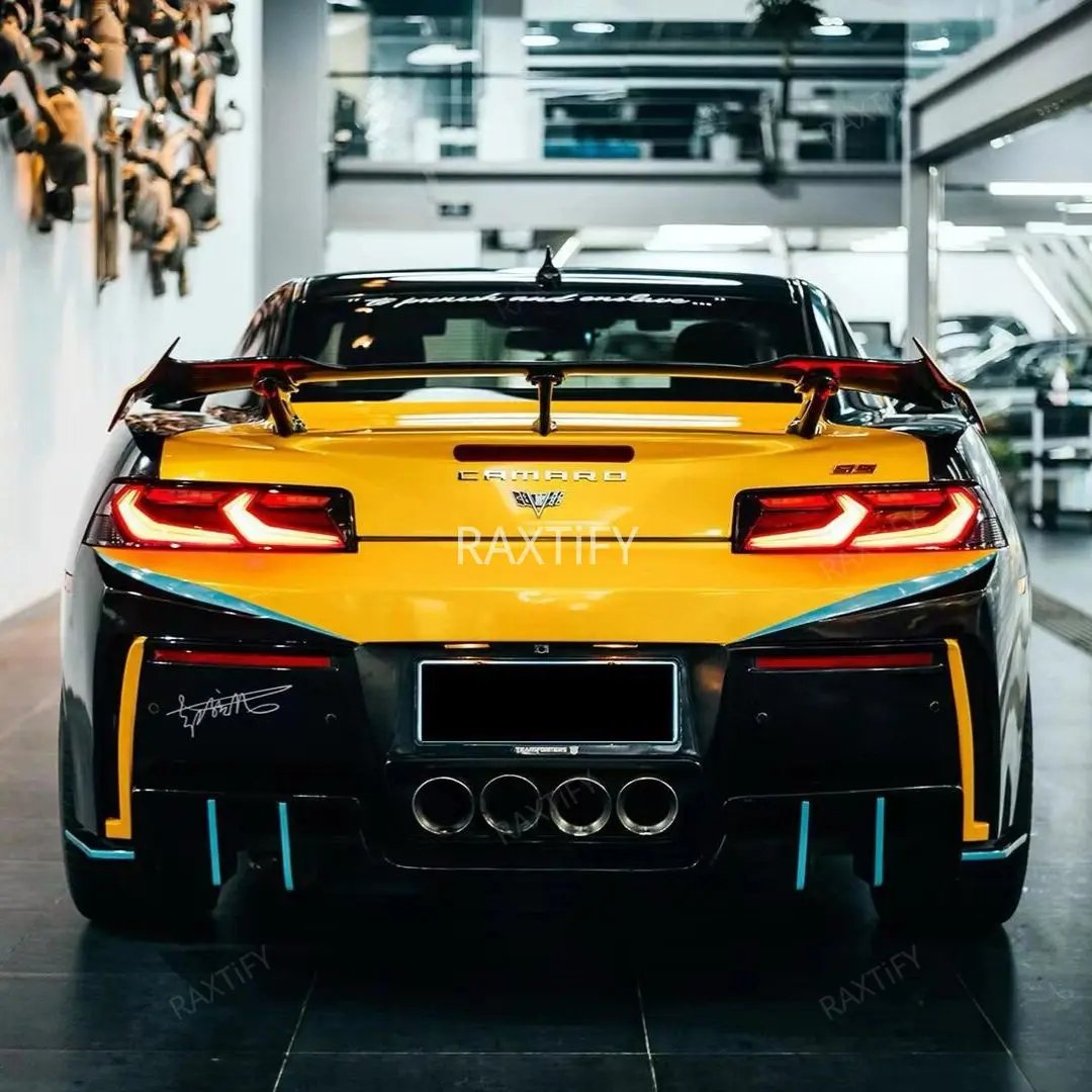 Chevrolet Camaro Pixel Strike Viper Yellow Custom Wrap