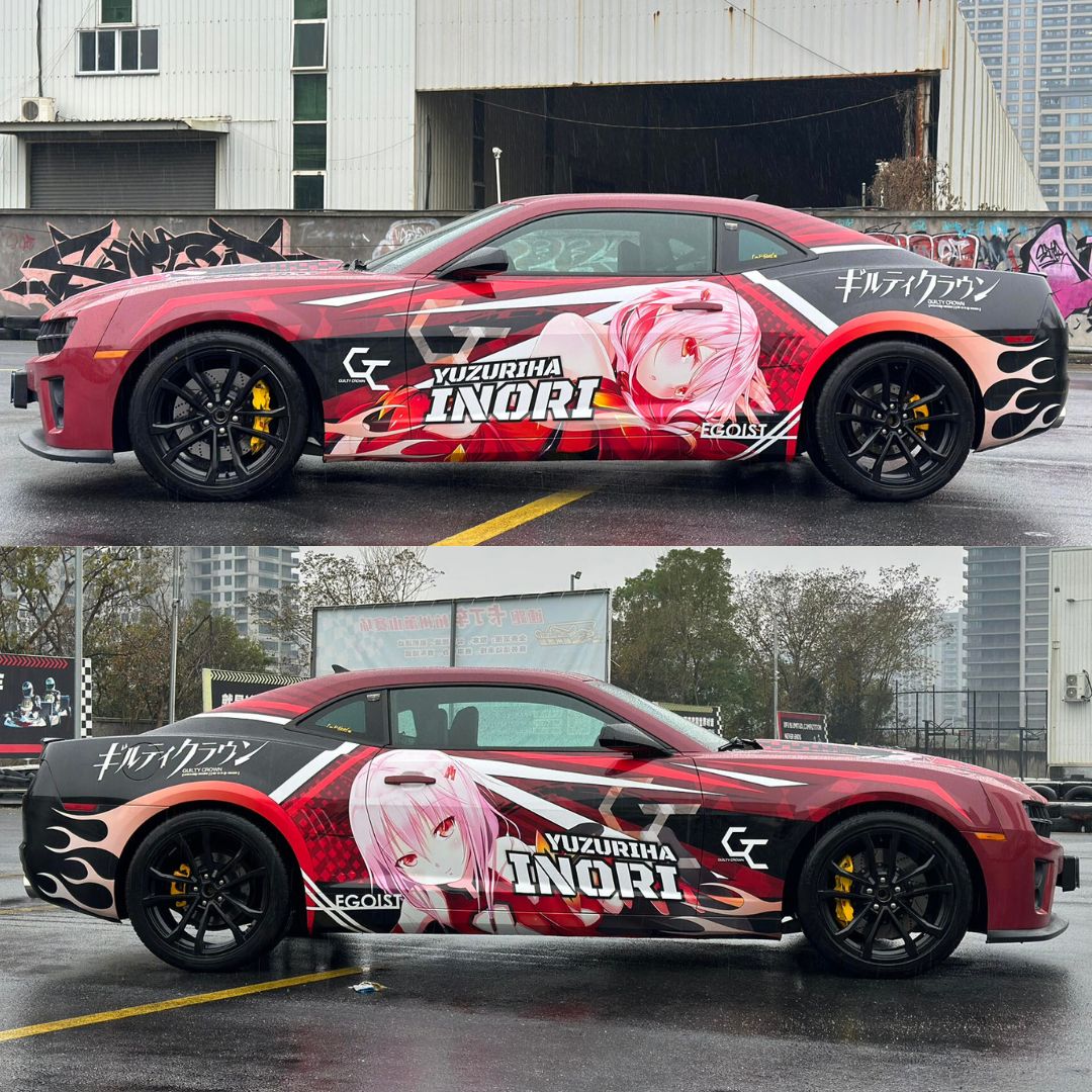 Chevrolet Camaro Guilty Crown Inori Yuzuriha Custom Anime Vinyl Wrap