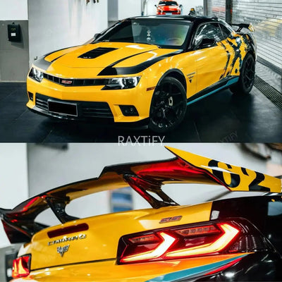 Chevrolet Camaro Pixel Strike Viper Yellow Custom Wrap