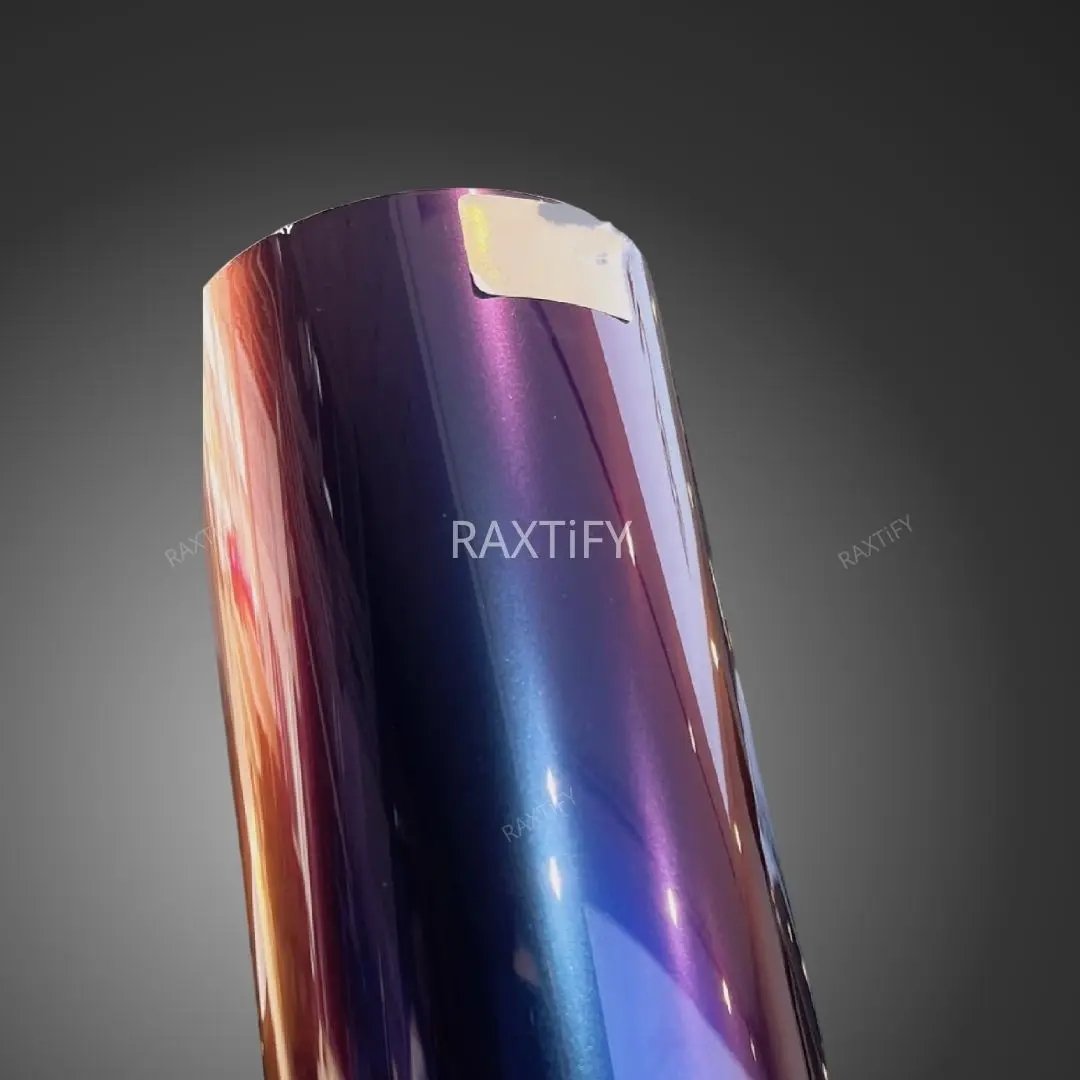 Color Shift Spectrum Gold Blue Vinyl Wrap swatch book