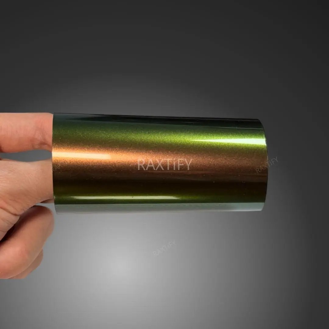 Color Shift Spectrum Green Gold Vinyl Wrap