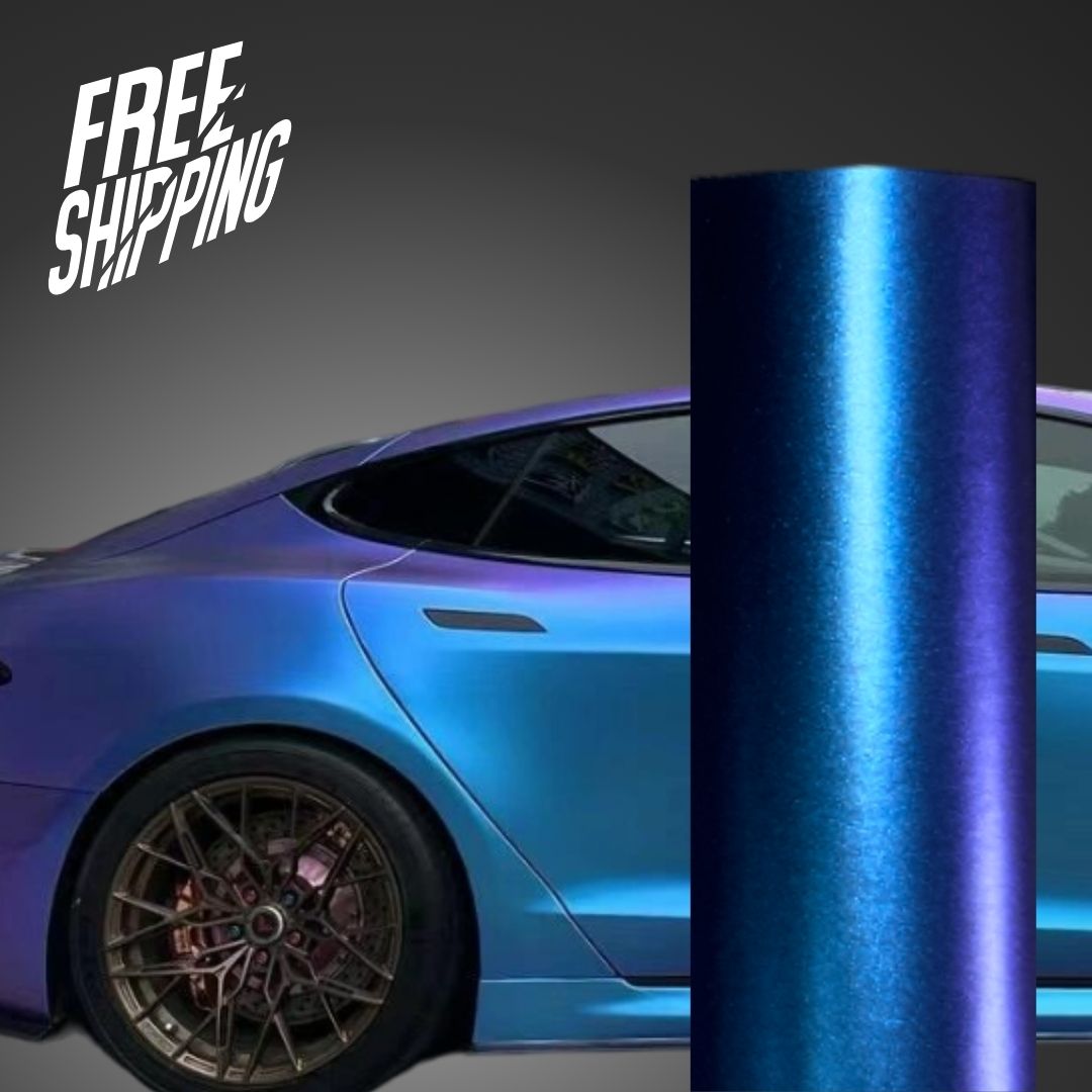 Color Shift Dazzling Aurora Blue Vinyl Wrap