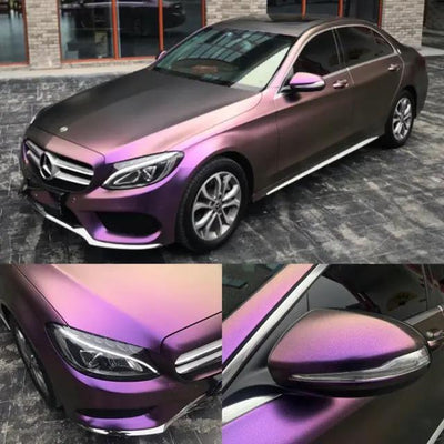 Color Shift Diamond Gray Purple Vinyl Wrap
