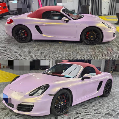 Color Shift Glazed Pink Gold Vinyl Wrap