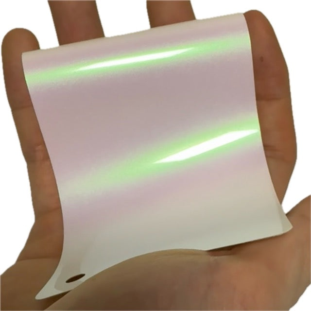 Color Shift Glitter Aurora White Vinyl Wrap swatch