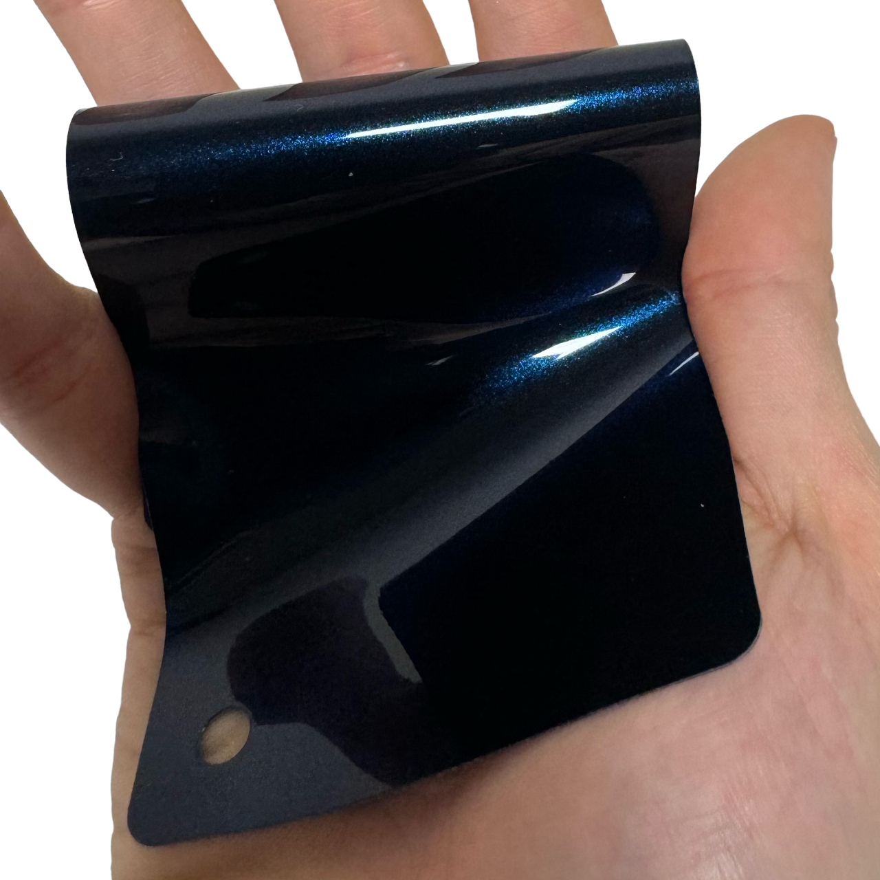 Color Shift Glitter Black Blue Car Wrap