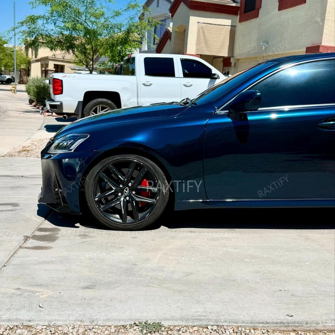 Color Shift Glitter Black Blue Vinyl Wrap