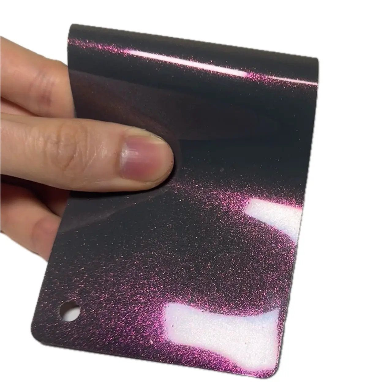 Color Shift Glitter Gray Pink Vinyl Wrap II