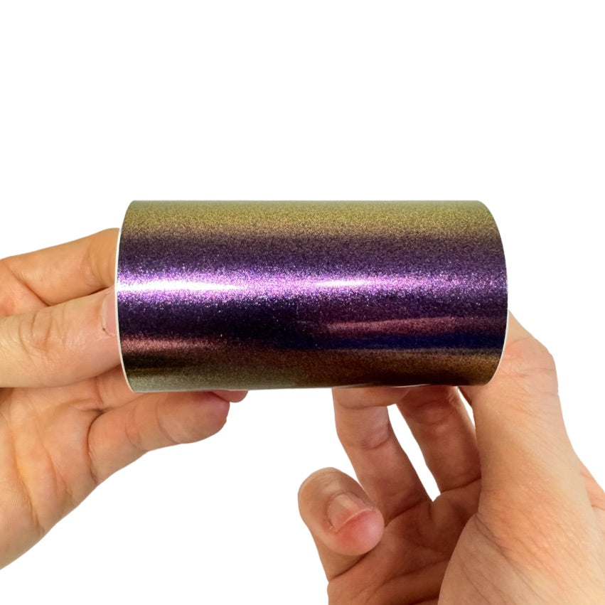 Glitter Gray Purple Vinyl Wrap sample