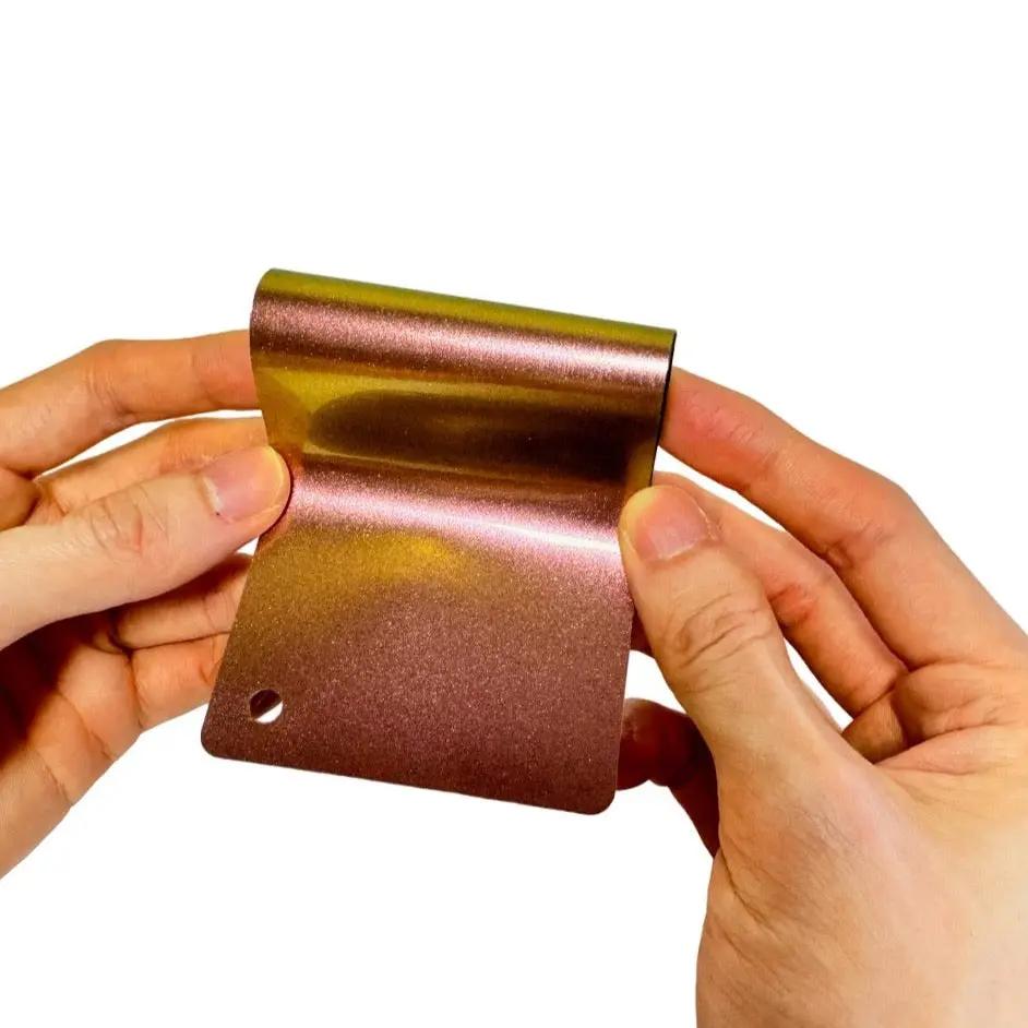 Color Shift Lemon Peach Vinyl Wrap