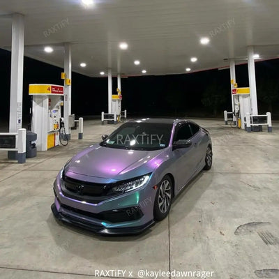 Color Shift Metallic Purple Green Car Wrap