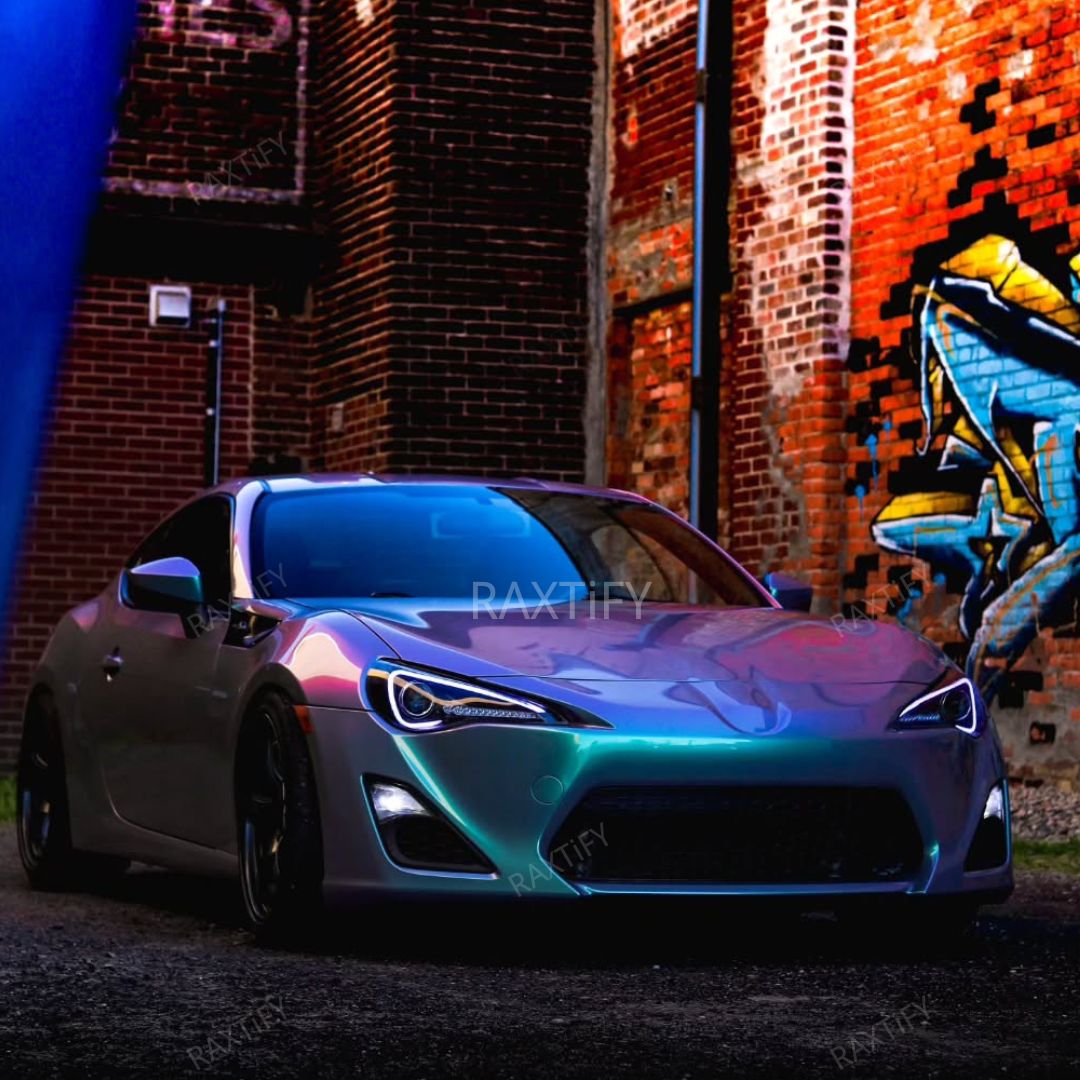 Color Shift Metallic Purple Green Car Wrap