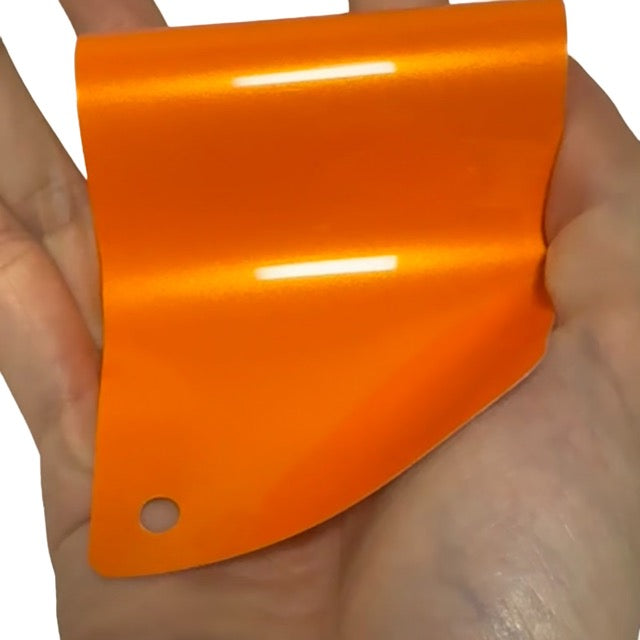 Color Shift Neon Gold Orange Vinyl Wrap swatch book