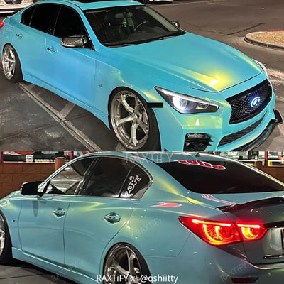 Color Shift Neon Ice Blue Vinyl Wrap