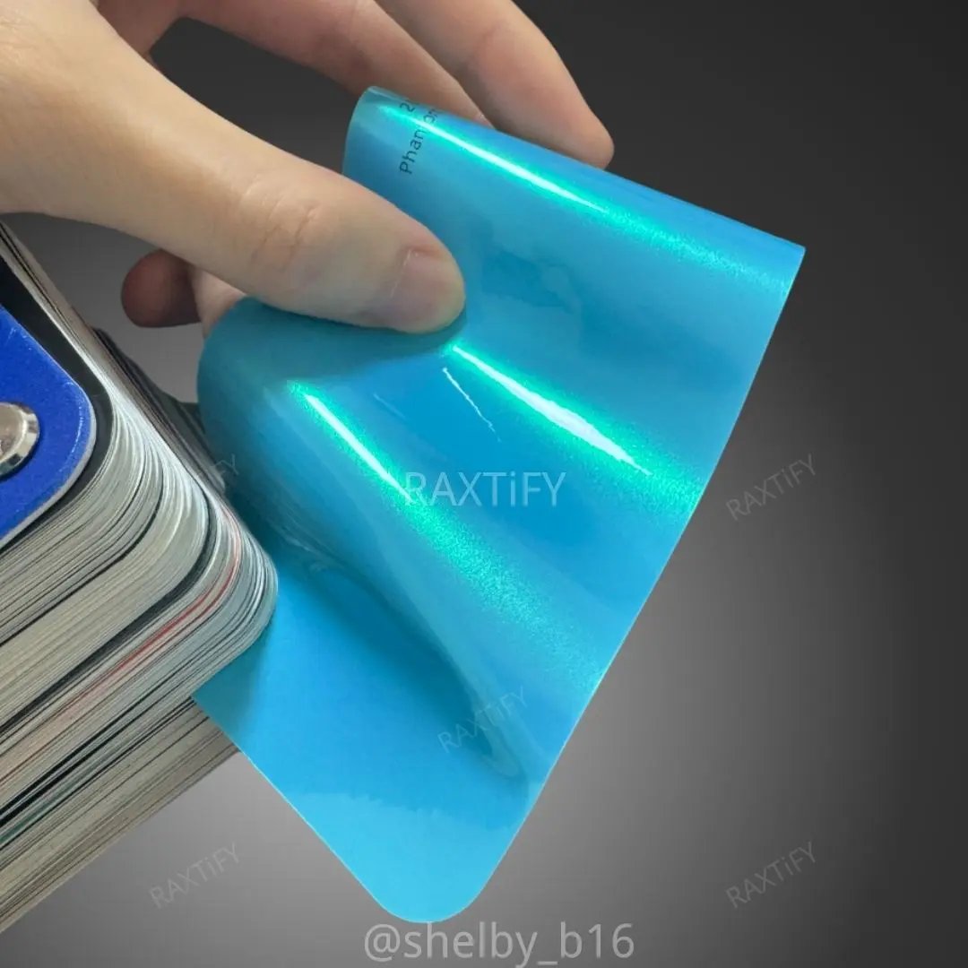 Color Shift Neon Sky Blue Vinyl Wrap