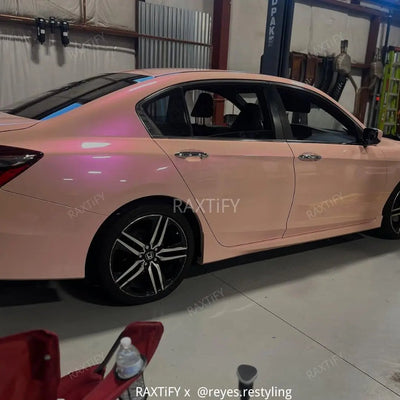 Color Shift Pink Purple Vinyl Wrap Car