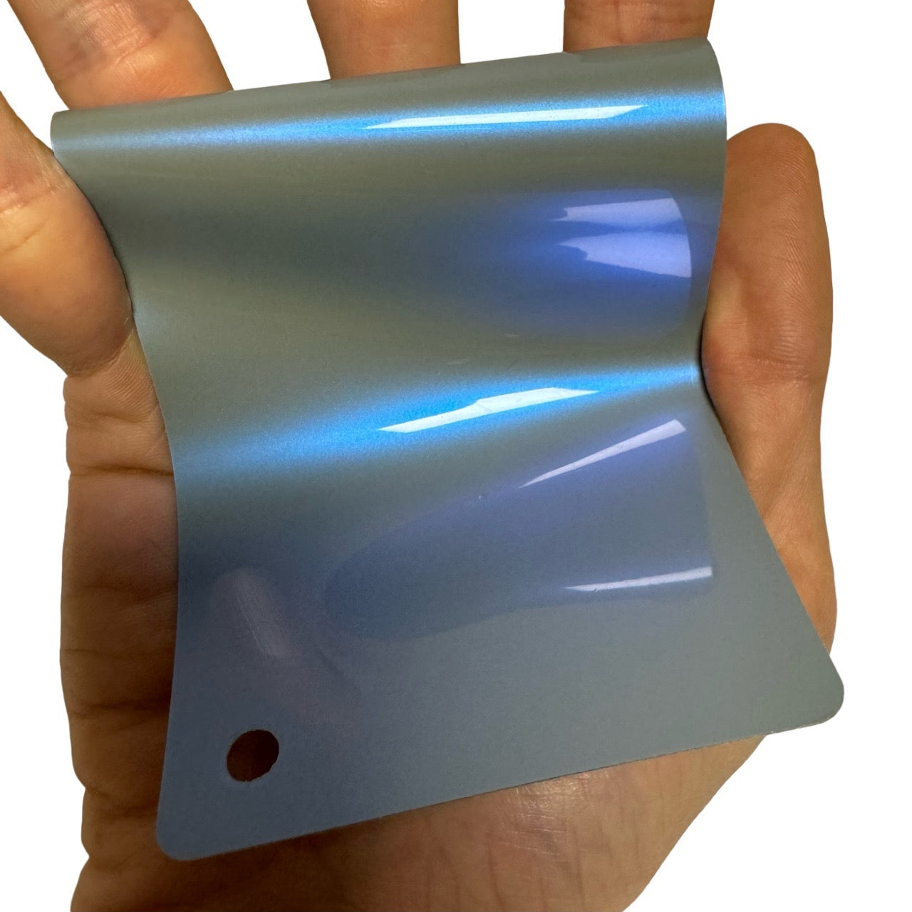 Color Shift Rock Gray Blue Vinyl Wrap swatch card