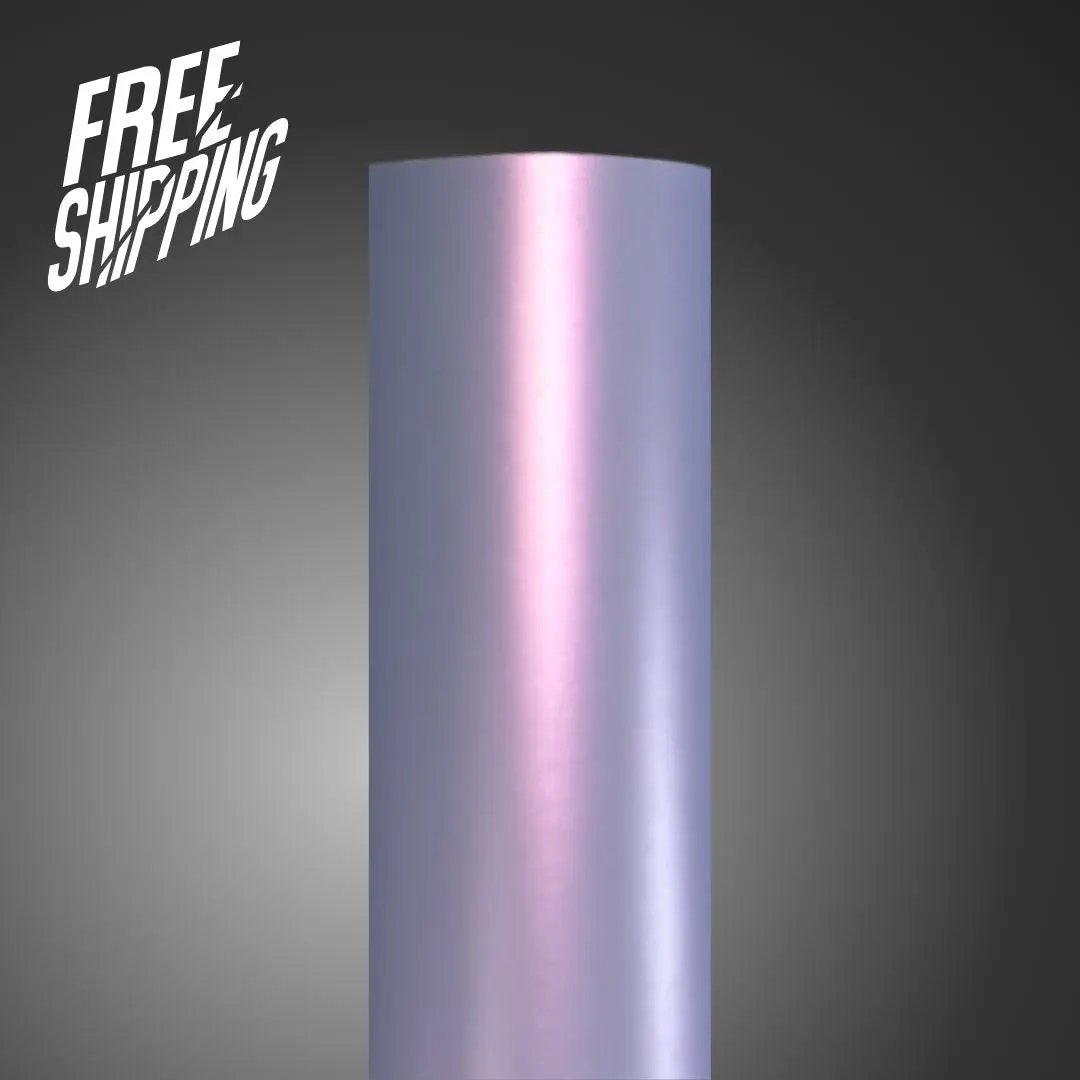 Color Shift Satin Blue Pink Vinyl Wrap