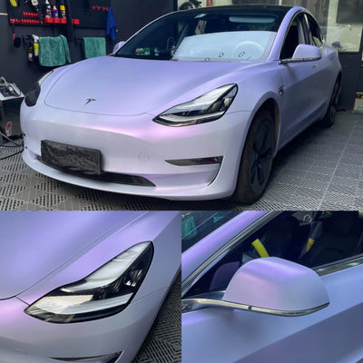 Color Shift Satin Blue Purple Vinyl Wrap