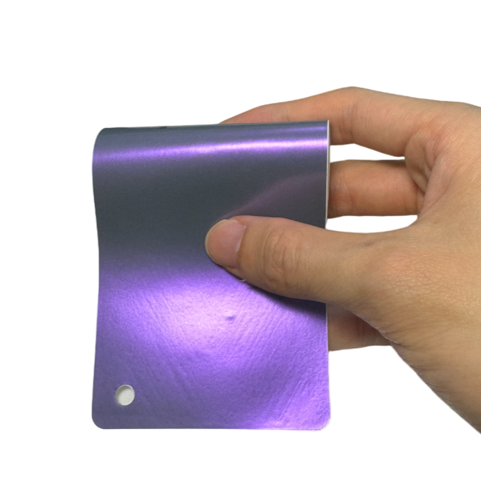 Color Shift Satin Gray Purple Vinyl Wrap