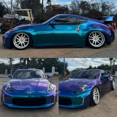Color Shift Shiny Purple Blue Vinyl Wrap