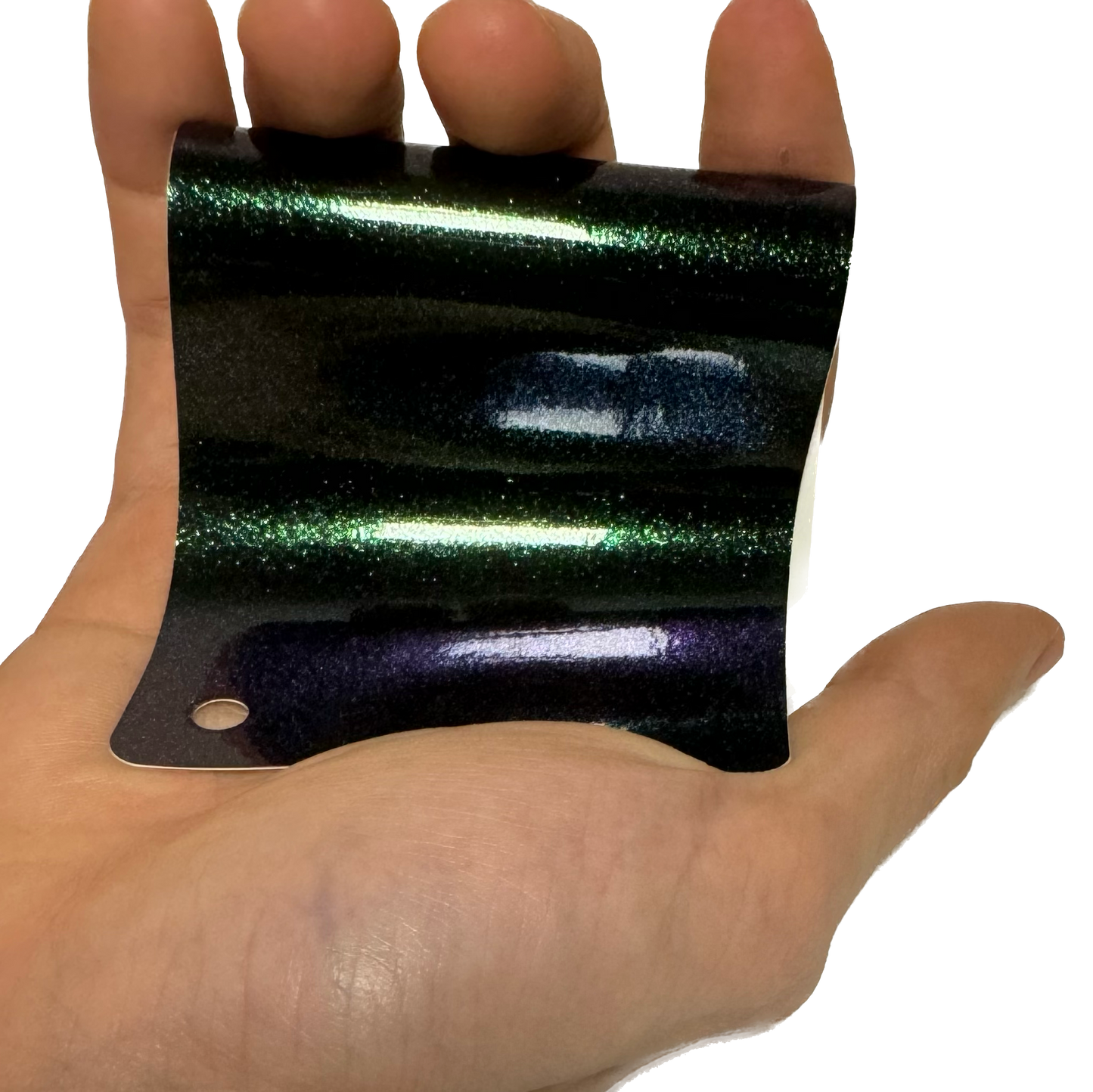 Color Shift Shiny Purple Green Vinyl Wrap