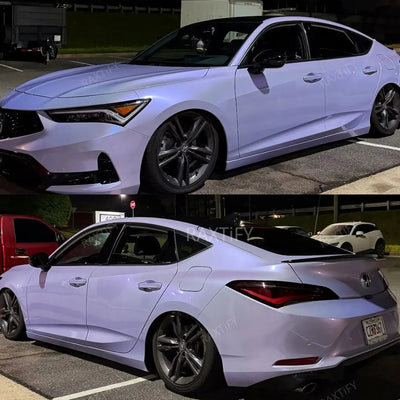 Color Shift Silver Purple Vinyl Wrap