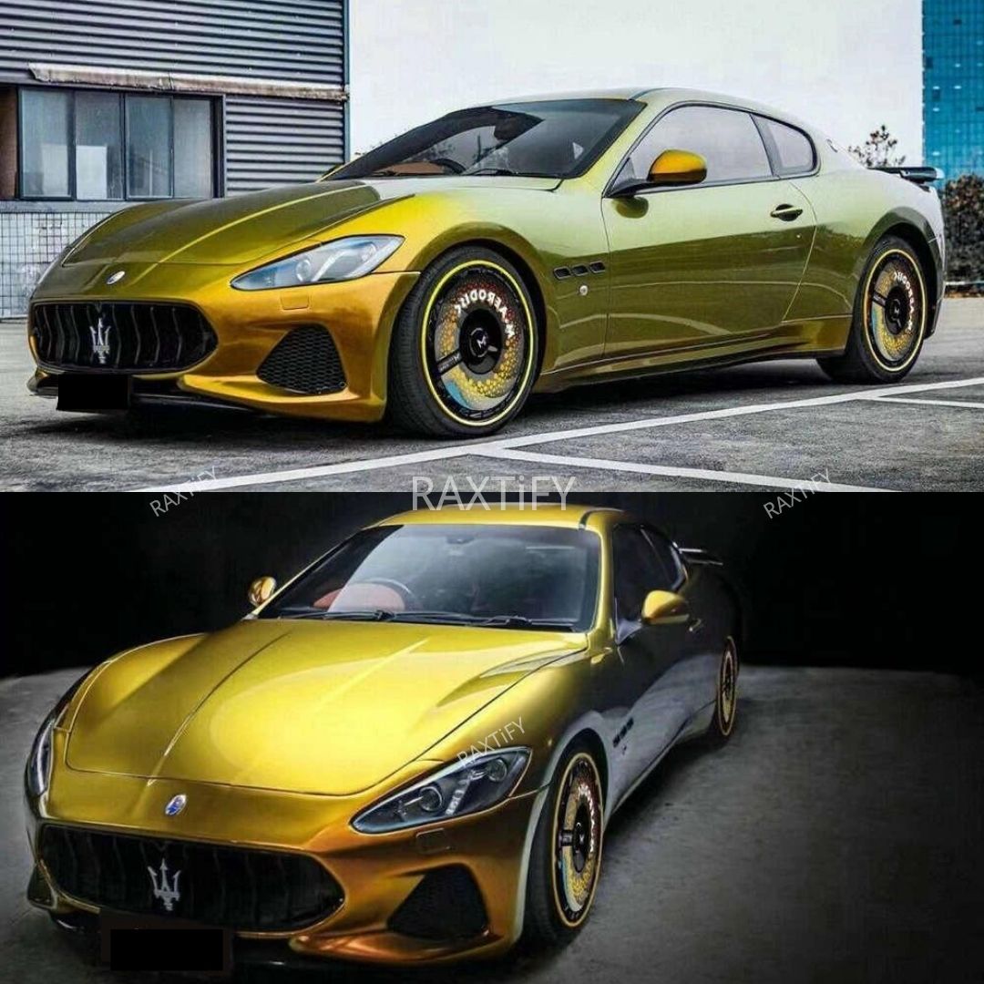 Color Shift Spectrum Galaxy Olive Amber Vinyl Wrap