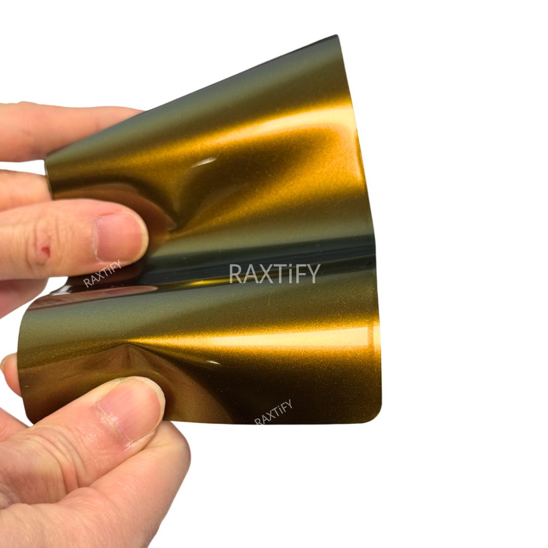 Color Shift Spectrum Galaxy Olive Amber Vinyl Wrap