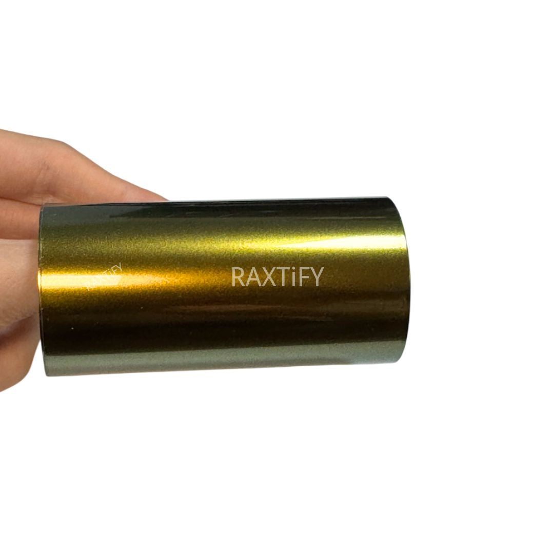 Color Shift Spectrum Galaxy Olive Amber Vinyl Wrap